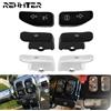 REWMTER Moto ABS Indicatori di direzione Tappi di Estensione Pulsante Interruttore Copertura Estesa Nero/Cromo Per Harley Touring Softail Sportster XL FLHR