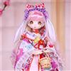 DBS Doll 1/4 BJD Dream Fairy Match Girl Kimono Resin Anime Figure Carton Lala Ruru Egg ACGN SD Collection Toy