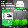 CYCLAMI camera d'aria per bici ultraleggera 26 27.5 29 pollici MTB bicicletta TPU materiale pneumatico 45mm valvola francese Super leggera Anti-ossidazione