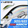 LETOYO 5g 50mm 8g 60mm 1.5-2.5m Profondità Affondamento Minnow Richiamo di Pesca Artificiali Esche Dure Crankbait Wobblers Trota Bass Lure