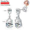 Serenity Day Orecchini Serenity con Moissanite a Goccia da 7 carati, in Argento Sterling S925, Scintillanti, a Goccia d'Acqua, Gioielli Regalo per Donna e Ragazza