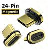 OUIO 3/5/10 pezzi adattatore cavo magnetico USB tipo C a 24 pin per adattatore magnetico USB4.0 connettori antipolvere per telefono cellulare convertitore di punte magnetiche