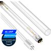 ALTHY (2x lampada + 1x tubi al quarzo) Sostituzione per ALTHY UV Water System 1GPM / 2GPM / 6GPM / 12GPM