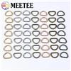 Meetee 100/300Pc 10mm Metallo D Anello Fibbia Borsa Cinghia Vestiti Collegare Chiusura Collare di Cane Portachiavi Regolare Gancio FAI DA TE Accessorio Hardware