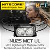NITECORE NU25 MCT UL USB-C Lampada frontale ricaricabile Temperature di colore multiple Faro per Trail Running Trekking Zaino