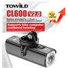 TOWILD CL600 Luce Anteriore per Bicicletta 600 Lumen Ricaricabile USB LED 2600mAh Luci per Bicicletta IPX6 Impermeabile Fari per MTB