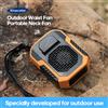 Kinscoter 6000mAh Ventilatore appeso al collo/vita Mini ventilatore portatile ricaricabile USB per campeggio all'aperto Escursionismo Arrampicata Corsa Sport