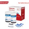 SINOCARE (Solo per Safe-Accu 2) 50/100/200/300/400 Strisce Reattive Sinocare per Misuratore Glicemia Safe Accu 2