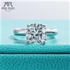 ANU JEWEL AnuJewel 3.5ct D Color Cushion Cut Moissanite fede nuziale di fidanzamento anelli in argento Sterling 925 per gioielli da donna all'ingrosso