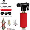 WEST BIKING Mini bicicletta pompa CO2 gonfiatore portatile per Schrader Presta Adapter MTB bici da strada pompa automatica in lega di alluminio