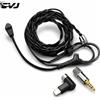 CVJ Hato Cavo di Aggiornamento per Auricolari 84 Conduttori Rame Privo di Ossigeno Microfono Boom Rimovibile Connettore 3.5MM Type C Cavo QDC per KZ CCA FIIO TRN