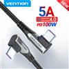 Vention PD 100W USB Tipo C a USB C Cavo di ricarica per Samsung S10 S20 MacBook Pro iPad Caricatore rapido 4.0 PD Cavo di ricarica rapido