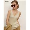 Amii Minimalismo Estate Nuove Donne Canotta Magliette e camicette Office Lady Solido Scollo a V Sexy Sottile Maglia Ragazze Carro Armato Streetwear Magliette e camicette 12321058