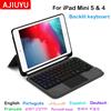 AJIUYU Custodia con tastiera touchpad per iPad Mini 4a 5a generazione 7.9 pollici Mini4 Mini5, cover protettiva retroilluminata con porta matita