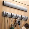 YUNJIEYA Ganci per porte pieghevoli Appendiabiti Senza chiodi Punch Appendiabiti da parete Gancio Appendiabiti per accessori da cucina per il bagno