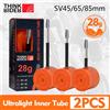 NONE ThinkRider Camera d'aria per bici ultraleggera 700 x 18 25 28 32 Bici da strada MTB Materiale TPU Pneumatico Lunghezza 65mm Valvola francese Super leggero