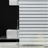 BUNPIG Larghezza 30/45/60/90 cm Pellicola per vetri in vetro opaco satinato Adesivi per vetri per la privacy Decorazioni per la casa Vinile per finestre a strisce bianche per ufficio