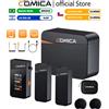 COMICA Microfono Lavalier Wireless COMICA Vimo C 2.4G con Custodia di Ricarica, Microfono a Clip per Fotocamera Smartphone Podcast Interviste Vlog