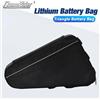 chamrider 36V 48V 60V 72V E-BIKE Borsa per batteria triangolare per bicicletta elettrica Borse triangolari per telaio per bicicletta nero carico 126 celle