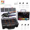 WOZOBUY SN-01BM Kit di strumenti per crimpare cavi AWG 28-20 (0,08-0,5 mm2) Crimpatrice per cavi per connettori Dupont da 2,54 mm e connettori JST-XH da 2,54 mm