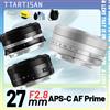 TTArtisan Obiettivo TTArtisan APS-C con Autofocus 27mm F2.8 a Grande Apertura per Fotocamere Fuji X Mount XF XE4 XT30 XA5 XS10 XM5 XT4 XT3 X-PRO1 XH1