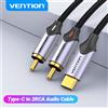 Vention cavo Audio da USB C a RCA tipo C a 2 cavo RCA per amplificatore per altoparlanti Huawei Xiaomi Laptop 1m 2m 3m USB C Splitter RCA Y