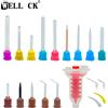 well ck 50 pz/lotto Punte di Miscelazione Dentale Materiali di Impressione Laboratorio Protesi Laboratorio Tubi di Colore Gomma di Silicone Usa E Getta