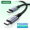 UGREEN [Confezione da 2] Cavo USB C a USB C UGREEN PD240W per Ricarica Rapida 5A Tipo-C per Laptop MacBook iPhone 17 Samsung S26 iPad con E-Marker
