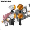 REWMTER Indicatore di direzione anteriore posteriore in metallo per moto indicatore di direzione ambra per Indian Scout Sixty BOBBER 2014-2019 2020 2021