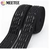 Meetee 1/2/4 metri Meetee fascia elastica nera in silicone antiscivolo per cintura sportiva nastro elasticizzato abbigliamento da esterno fai da te materiale da cucire
