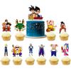 Bandai Forniture per feste di compleanno Dragon Ball Anime Set di tovaglie con palloncini Banner Cake Insert Boy Hero Fans Decorazioni per feste per baby shower