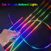 MAGIC COLORM Luce ambientale per auto 18 in 1 Strisce acriliche a 64 colori 110 cm 90 cm 75 cm 35 cm 20 cm Colori completi RGB Interni auto Controllo app Bluetooth