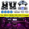 Auchikj 64 colori LED prese d'aria altoparlante tweeter rotante 3D per Mercedes Benz W213 Classe E Coupe AMG E43 E53 E250 luce ambientale interna