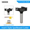 SHENSEN 1Pc 8 12 12.7 millimetri CNC Superficie Router Bit Insert-Style Spoilboard Face End Fresa Tipo Pialla Scanalatura Bit per Strumento di Legno