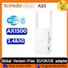 Tenda Wi-Fi 6 Range Extender AX1500 A23 Dual Band 2.4G&5GHz Ripetitore di Segnale con 2 Antenne da 5dBi e Porta Gigabit Ethernet