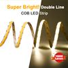 COXO Striscia LED COB a doppia fila 10000lm Super luminosa 600 LED / m Nastro LED flessibile dimmerabile RA90 Illuminazione a LED 3000K 4000K 6500K DC24V