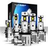 NOVSIGHT Led H7 Fari H4 H11 H8 H9 9005 HB3 9006 HB4 Lampadine per fari auto 80W 18000LM LED 12V 6500K Lampade bianche super luminose