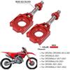 JFGRACING Moto CNC Rosso Asse Regolabile Blocco Catena di Regolazione Per HONDA CRF250L CRF250M CRF 250L 250M 250R 300L CRF250R ALLY CRF300L