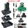 Dawupine BAT411 Batteria agli ioni di litio Custodia in plastica PCB Scheda di protezione di ricarica Custodia Shell Box per Bosch 10.8V 12V BAT412A BAT413A