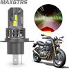 MAXGTRS 1 pz Moto H4 Faro A LED Fascio Alto Basso Lampadine di Parcheggio Kit Faro Faretto 6000K Faro Bianco