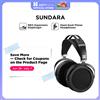HIFIMAN SUNDARA Cuffie Over-Ear Full-Size Planar Magnetiche (Nere) con Design ad Alta Fedeltà e Scocca in Metallo