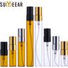 sumeear 2ml 3ml 5ml 10ml Flacone spray campione Bottiglia di profumo portatile in vetro trasparente marrone Contenitore atomizzatore Profumo da viaggio per donna
