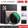 K&F CONCEPT Filtri ND K&F CONCEPT ND2-32 Regolabili a 36 Strati con Pellicola Verde Antiriflesso, Telaio in Rame, Serie Nano-X PRO 67mm 72mm 77mm 82mm