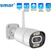 Smar 5MP 3MP Telecamera IP wireless esterna Rilevazione umana Audio bidirezionale Visione a colori Videocamera di sorveglianza Onvif ICSEE APP