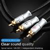 ATAUDIO Cavo RCA Stereo HIFI ATAUDIO, Cavo Audio Hi-Fi Premium ad Alte Prestazioni, Cavo di Interconnessione da 1RCA a 2RCA