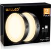 WILLED Luce tattile dimmerabile ricaricabile Batteria incorporata da 1000 mAh Luci notturne a LED portatili per armadio guardaroba cucina camera da letto