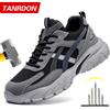 TANRDON Scarpe Antinfortunistiche da Uomo Nuove con Punta in Acciaio, Scarpe da Lavoro Antiperforazione, Sneaker Protettive da Uomo, Stivali da Lavoro, Stivali di Sicurezza