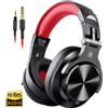 Oneodio Cuffie over-ear cablate con microfono Cuffie da studio DJ Cuffie professionali per registrazione e miscelazione per giochi