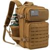 ReFire Gear Zaino tattico da 25 litri Borsa da esterno per fitness Zaino MOLLE PALESTRA per donna/uomo EDC Trekking Zaino di sopravvivenza Portabottiglie da strega