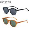 ZENOTTIC Retro Round Night Vision Occhiali da sole gialli Uomo Donna Occhiali Occhiali UV400 Occhiali da sole Driver Occhiali da guida notturni